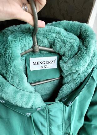 Парка жіноча mengerzi зелена ml