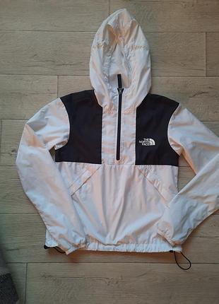 Куртка унісекс the north face анорак білий/чорний xs