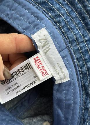 Синяя джинсовая дитяча панама zara 2