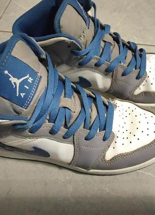 Кросівки для підлітків nike сірі з синім 39 розмір 25 см устілка