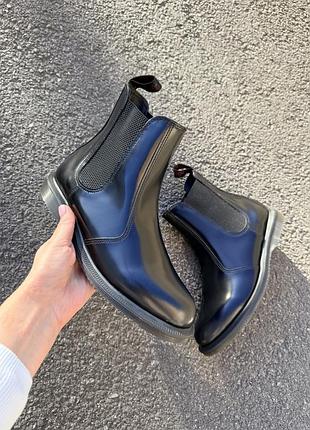 Класичні шкіряні черевики челсі dr. martens flora chelsea. оригінал.