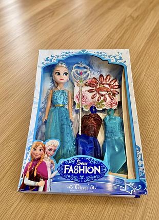 Лялька ельза frozen з аксесуарами та змінними сукнями 013