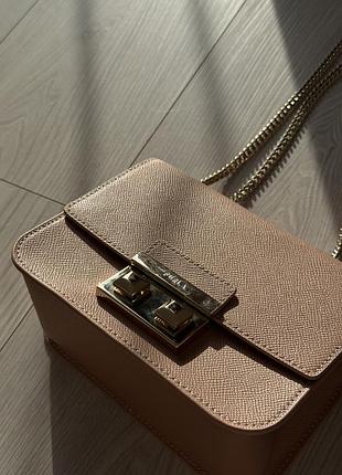 Сумка жіноча furla рожева 3
