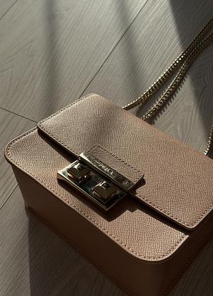 Сумка жіноча furla рожева 2