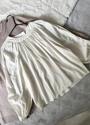 Хлопковая блуза h&amp;m свободного кроя