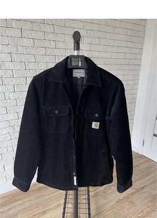 Куртка чоловіча carhartt вельветова чорна