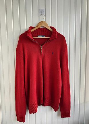 Светр polo ralph lauren на блискавці (quarter-zip) 1/4 zip prl lacoste vintage y2k  ральф лорен