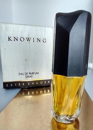 Knowing estée lauder парфюмированная вода винтаж спрей 5мл