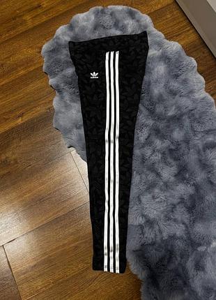 🖤 adidas originals | леггинсы с монограмным принтом
