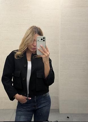 Жіночий піджак zara чорний