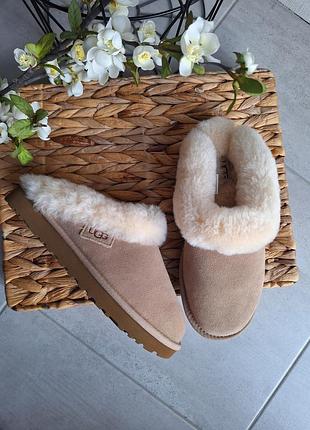 Новые сабо тапочки ugg натуральная замша+ натуральный мех( оригинал) 37-38
