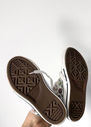 Высокие кеды с цветочным принтом converse 6