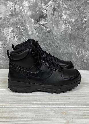 Кожаные ботинки nike manoa leather black 41/26 см