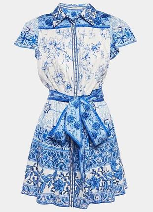 Сукня alice + olivia у неймовірно красивому біло-блакитному принті 💙