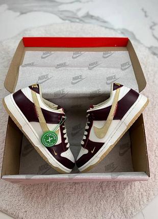 Dunk low lx «white/maroon» 6