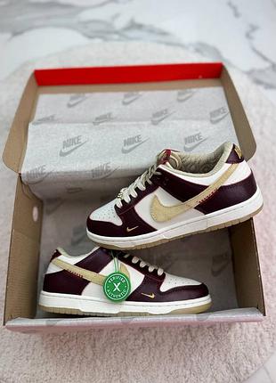 Dunk low lx «white/maroon» 8