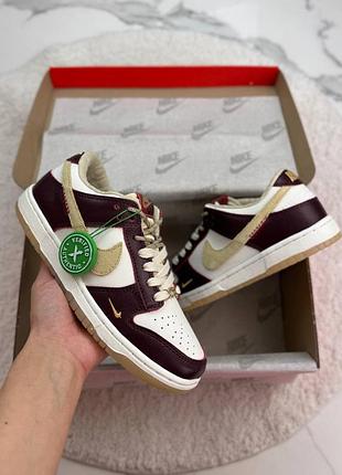 Dunk low lx «white/maroon» 3