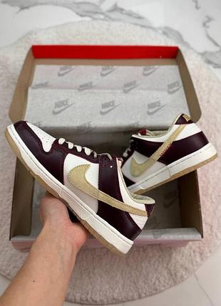 Dunk low lx «white/maroon» 5
