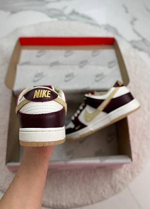 Dunk low lx «white/maroon» 10