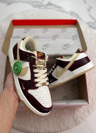 Dunk low lx «white/maroon» 2
