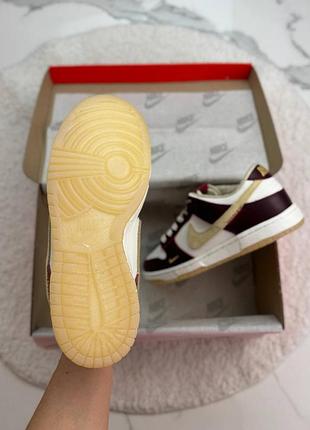 Dunk low lx «white/maroon» 9
