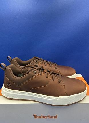 Мужские кожаные кеды timberland maple grove low lace (us 9)