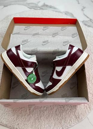 Sb dunk low burgundy croc 6