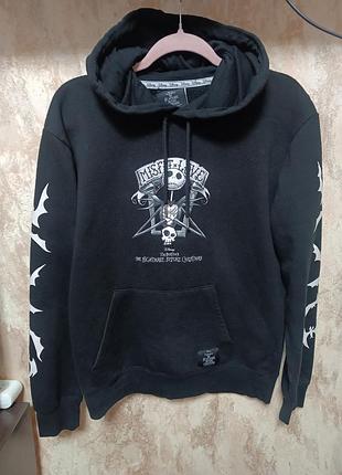 Чоловіче худі від primark з принтом the nightmare before christmas, чорне