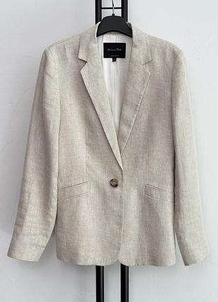 🌿 елегантний лляний піджак / жакет massimo dutti