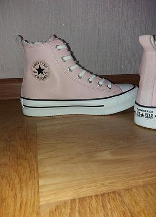 Кеди теплі converse 35-36 р. шкіра.