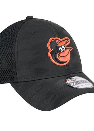 Baltimore orioles new era black camo 39thirty flex hat size l/xl
