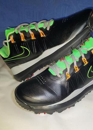 Кроссовки nike tiger woods tw14 golf black green мужские спортивные 43-44
