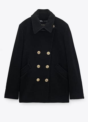 Стильне пальто zara вовна