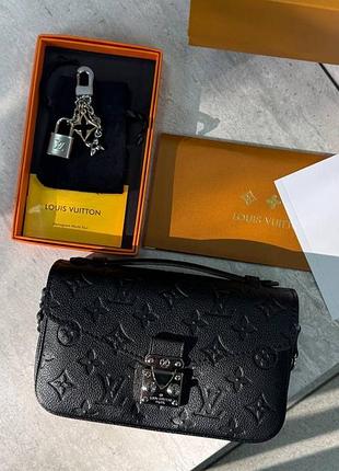 Сумка louis vuitton metis  22 cm чорна монограма