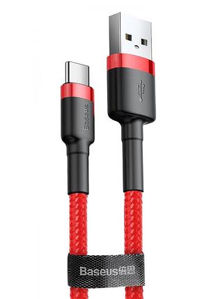 Кабель baseus cafule type-c 2a (2m) red
