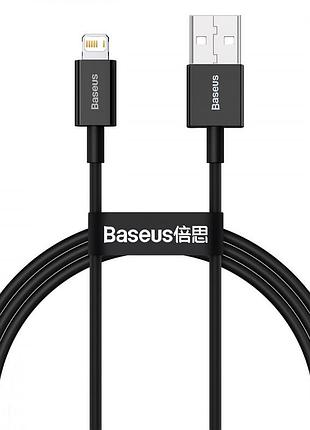 Кабель baseus superior series fast charging lightning 2.4a (1m) black