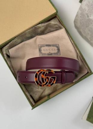 Ремни gucci  size 3cm длина 90,95,100,105 см бургунді бордовий колір