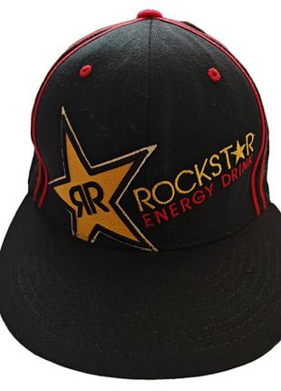 Кепка rockstar energy flexfit, размер l-xl, черная