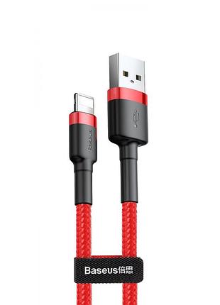 Кабель baseus cafule lightning cable 2a (3m) red