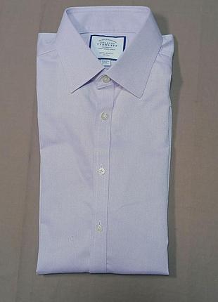 Комір 41 см  charles tyrwhitt size  15 1/2 /33 in  39/84 см  бузкова сорочка 
extra slim fit