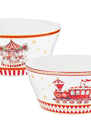 Набор фарфоровых салатников из 2-х штук magic winter 14 см 1922-158