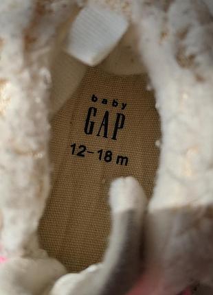Тапки детские девчачьи gap 11,5 см стелька 4
