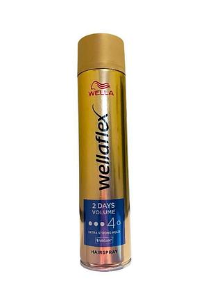 Лак wellaflex для волосся 2 days volume 4 250 мл 4305