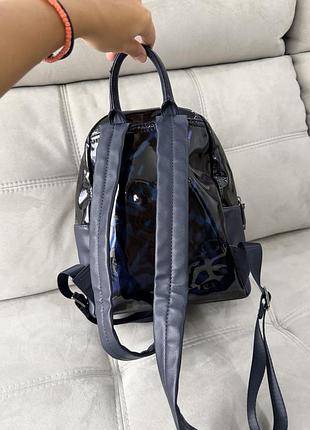 Лаковий рюкзак trussardi 2