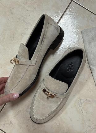 Шкіряні лофери hermes 4