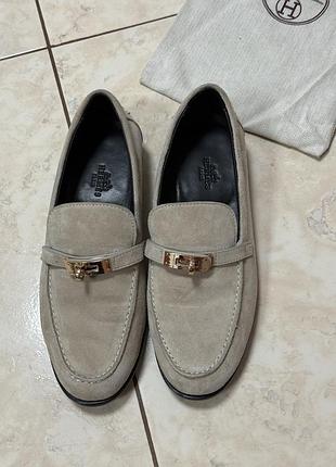Шкіряні лофери hermes 5