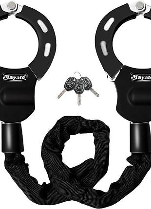 Замок для велосипеда mayate electric scooter handcuff lock защитный замок с ключами для электросамокатов 90 см