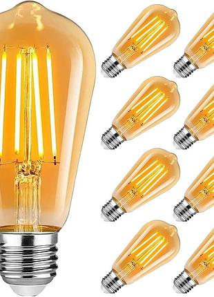 8 шт. світлодіодні лампи e27 470 лм 4 вт 2700 k dahanky led-dhk-st64 лампи для підвісних світильників
