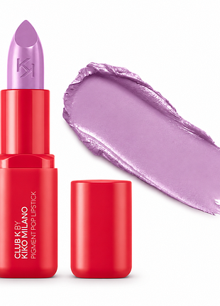 Кремовая помада для губ kiko milano club k pigment pop lipstick - 18 club coded - сиреневая (000110-18)