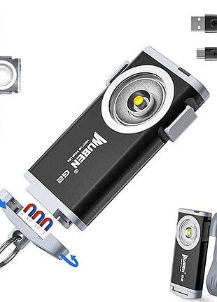 Брелок-ліхтар wuben keychain light g2 мінісвітлодіодний ліхтар 500 люменів, маленький ліхтарик, 5 режимів